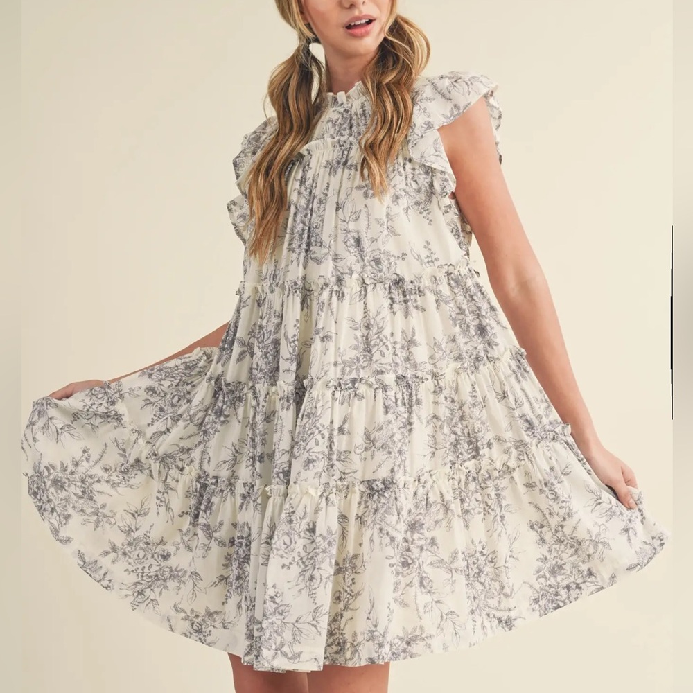Floral Print Mini Dress